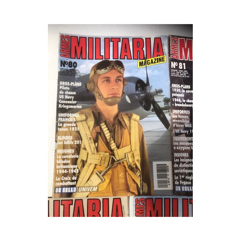 Pack Magazines Armes Militaria du No 80 à 89 et20