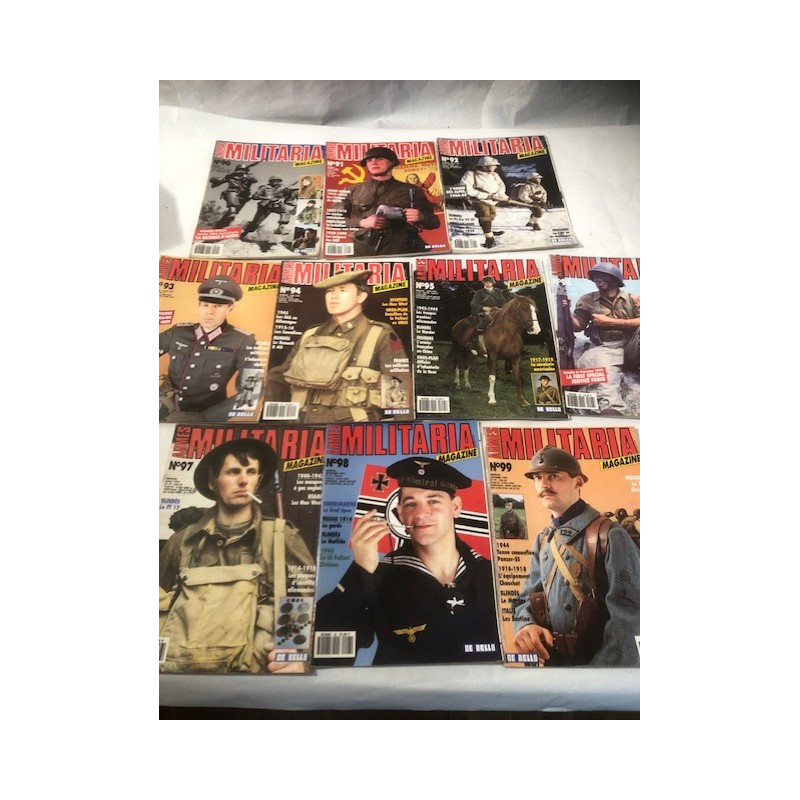 Pack Magazines Armes Militaria du No 90 à 99 et20