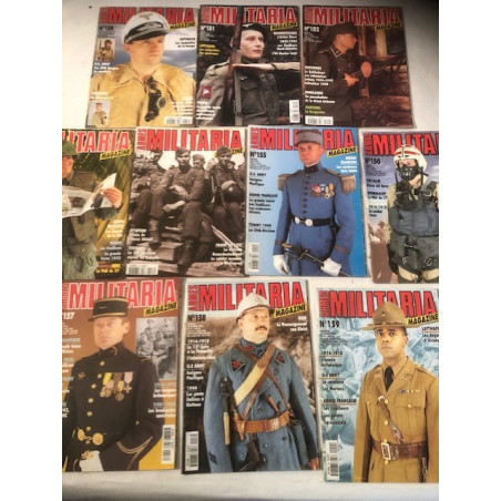 Pack Magazines Armes Militaria du No 150 à 159 et20