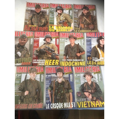 Pack Magazines Armes Militaria du No 240 à 249 et19