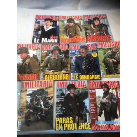 Pack Magazines Armes Militaria du No 260 à 269 et19