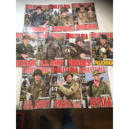 Pack Magazines Armes Militaria des No 290, 291,292,293,294,295,297,298,299,300 et19