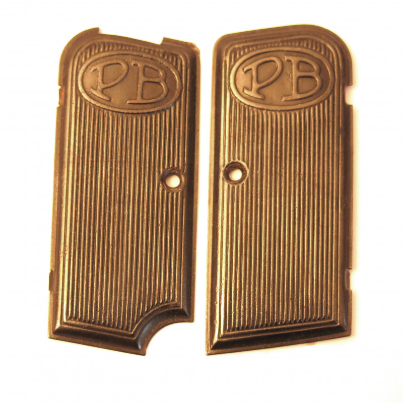 Plaquettes de crosse tole d'acier pistolet Beretta modele 1923