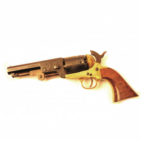 Revolver Pietta poudre noire 1851 navy yank calibre 44 acier bronzé gravé