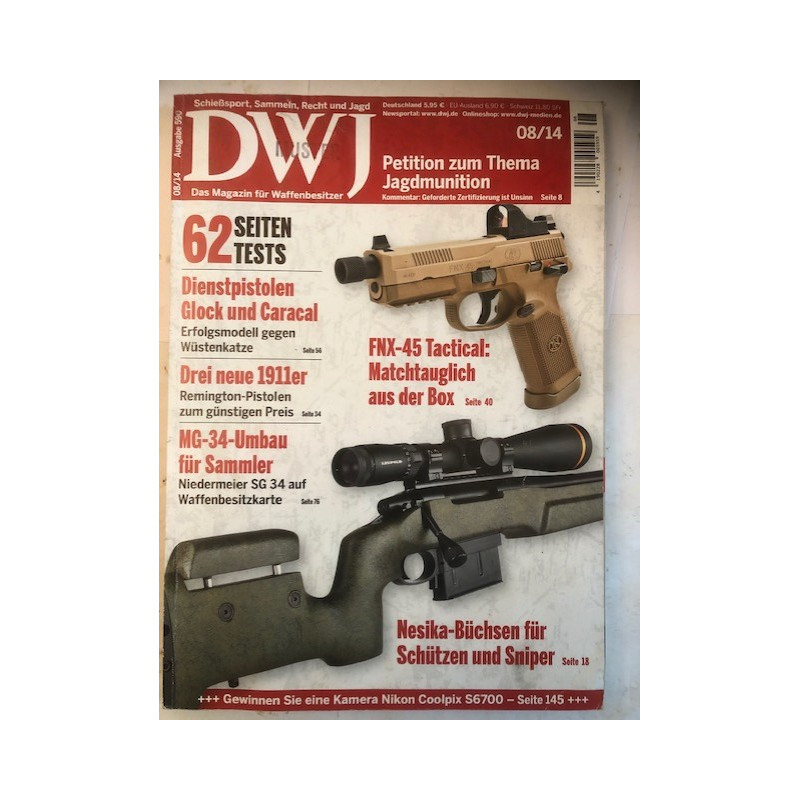 Revue DWJ 08/14 - Petition zum Thema Jagdmunition et21