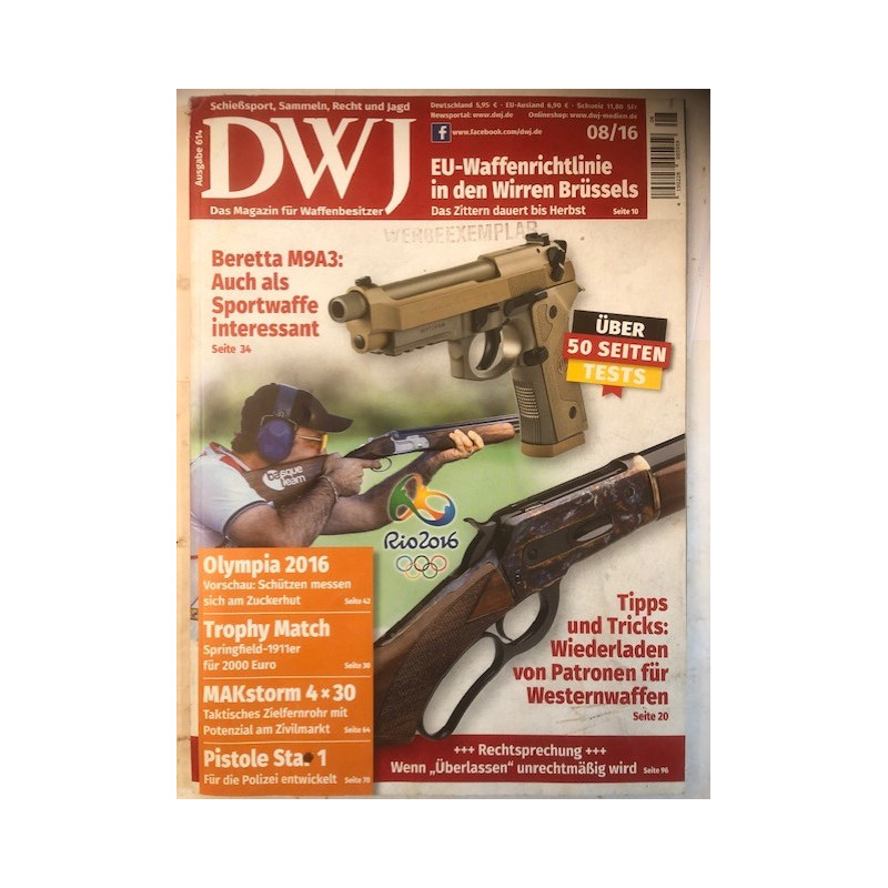 Revue DWJ 08/16 - EU-Waffenrichtlinie in den Wirren Brüssels et21