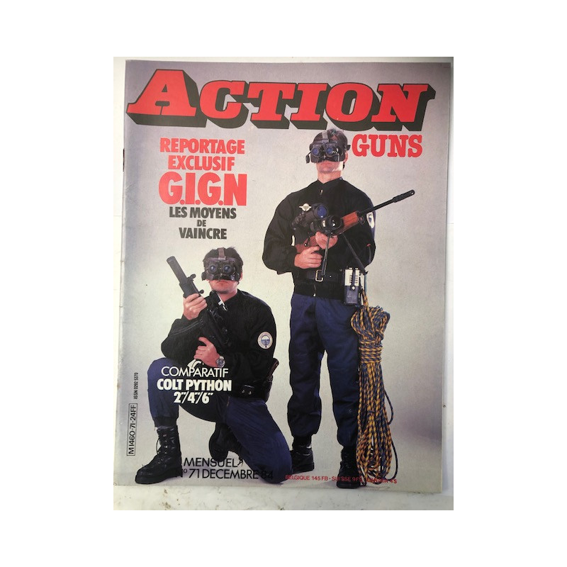 Revue Action Guns No 71 : Reportage exclusif G.I.G.N les moyens de vaincre et21