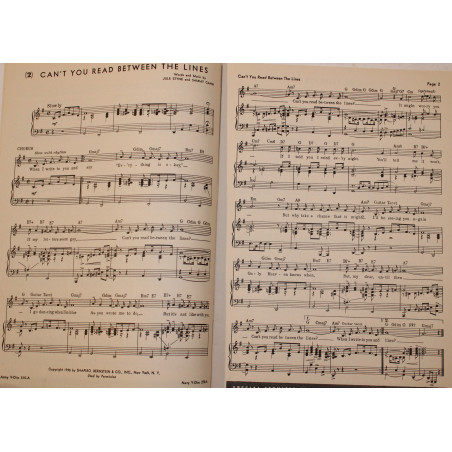 Partitions Army Navy Hit Kit of popular songs et22