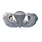 Brevet de parachutiste metal  US  sterling ref 12 bo 4
