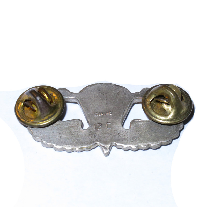 Brevet de parachutiste original métal US sterling ref 14 bo 4