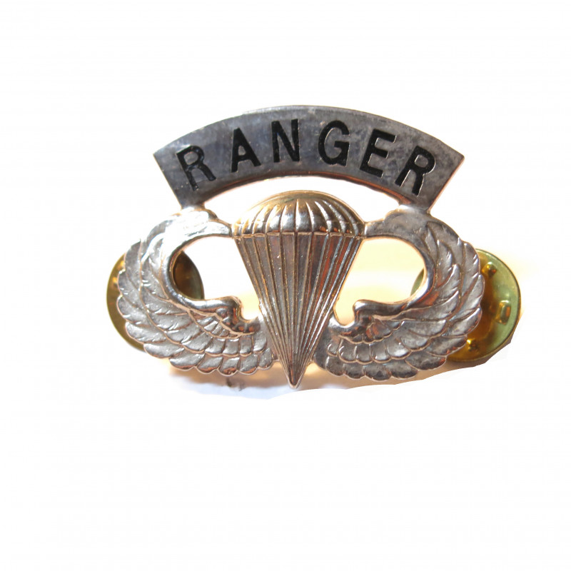 Brevet de parachutiste Ranger metal US ref 26 bo 4