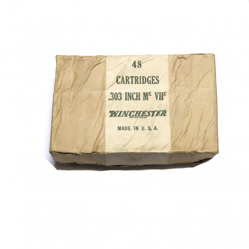 Rare boite vide cartouches 303 British de parachutage Winchester ref c47 