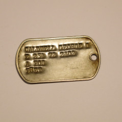 Plaque d'identité US army Vietnam  Caldwell George ref bo20 
