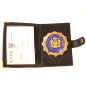 Plaque police New york Lieutenant avec porte cuir ref bo99