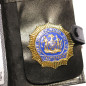 Plaque police New york Lieutenant avec porte cuir ref bo99