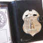 Plaque police light house service  avec cuir 