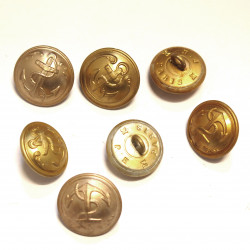 Lot de 7 boutons militaire...