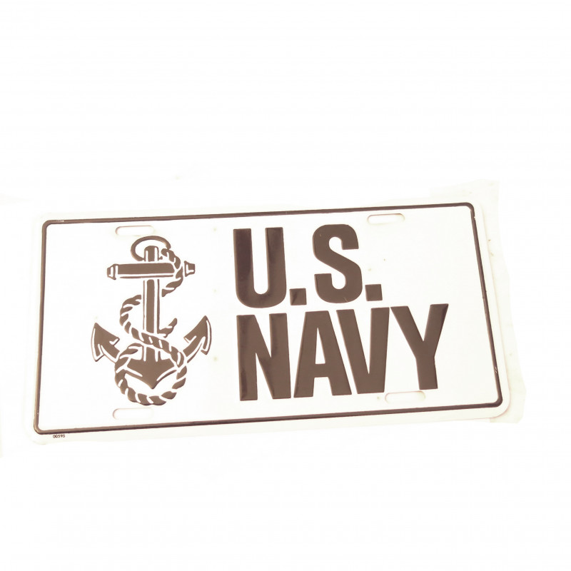 Plaque immatriculation decorative US Navy 