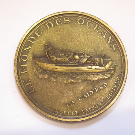 Jeton insigne Commandant Jacques Cousteau Duboc    ref bo41 