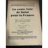 Livre La seule voie de Salut pour la France par Joseph Santo