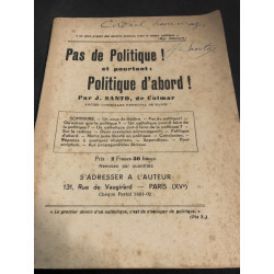 Livre Pas de politique ! et...