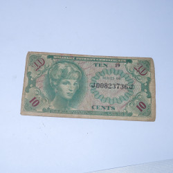 Billet 10 cents military...