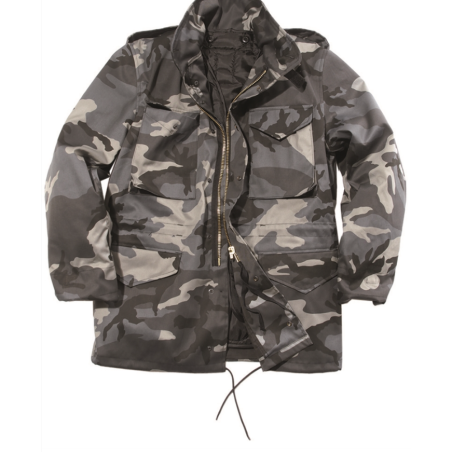 Veste US M65 avec doublure Camouflage dark