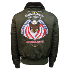 Veste Air Force Top Gun avec badge verte