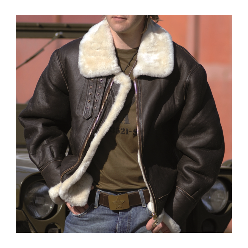 Blouson US B3 cuir fourrure agneau Blouson US B3 cuir fourrure agneau