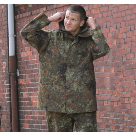 Veste de Pluie 3 couches laminées Camouflage Bundeswehr