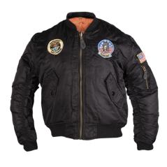 Blouson style bombers avec badges pour enfants