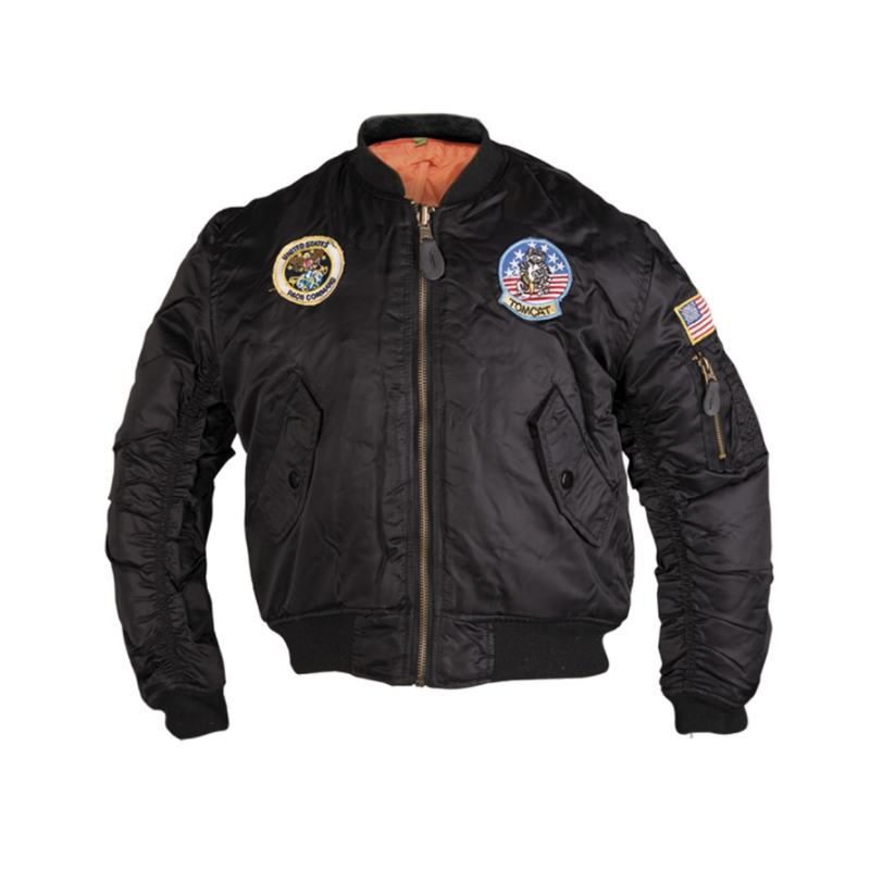 Blouson style bombers avec badges pour enfants