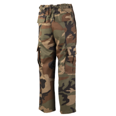 Pantalon US type BDU pour enfant camouflé Woodland
