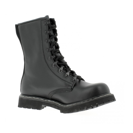 Rangers des para allemands en cuir noir