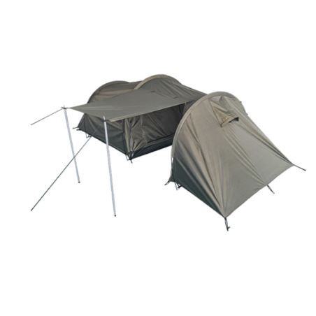 Tente 2 personnes avec espaces à l'abri