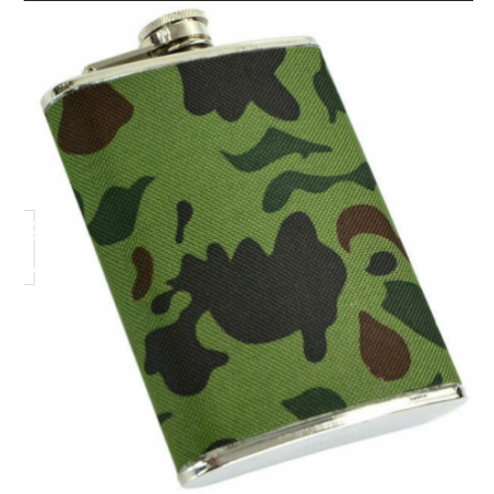 Flasque camouflage woodland