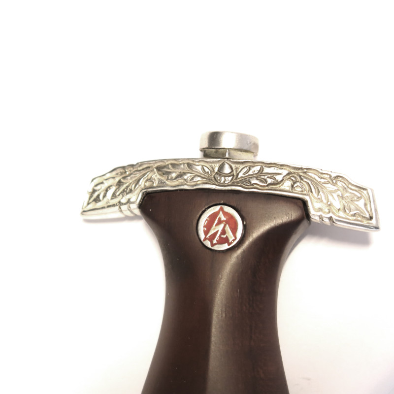 Dague d'honneur SA 1935 dedicacée poignée bois 