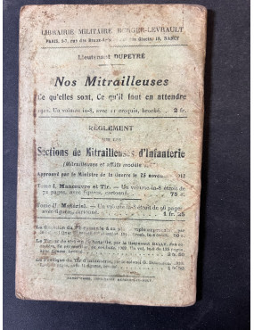 Livre Petit Questionnaire des gradés et soldats Sections de Mitrailleuses par le Ltn Roudil