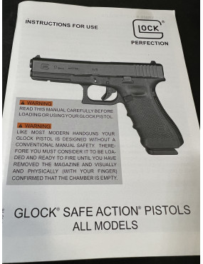 Livret d'instruction pour Glock safe action pistols all models