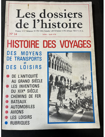 Revue Les dossiers de l'Histoire No 14 : Histoire des voyages 