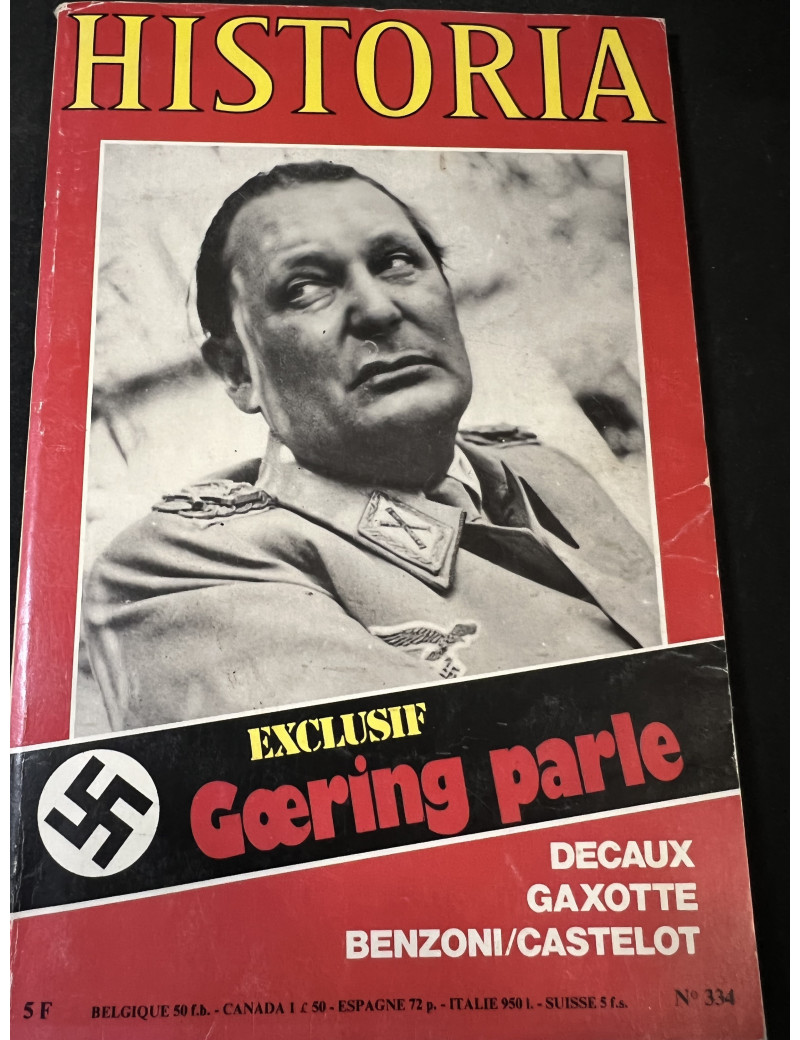 Revue Historia No 334 : Goering parle