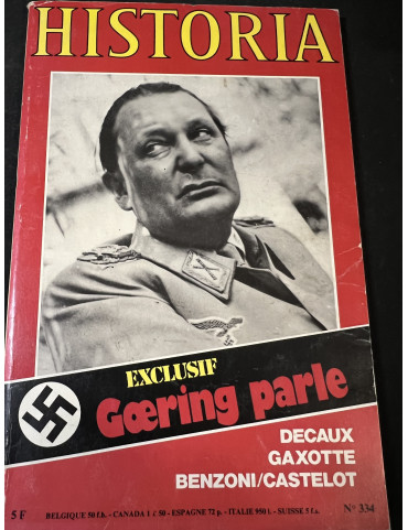 Revue Historia No 334 : Goering parle