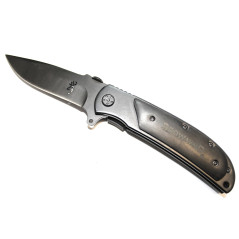 Couteau Browning noir manche bois