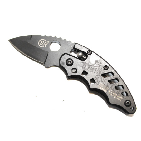Couteau pliant Columbia SR avec manche gravé