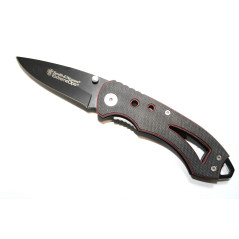 Couteau Pliant Smith&Wesson ExtremeOps noir et rouge