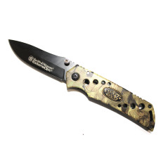 Couteau pliant Smith&Wesson ExtremeOps forest camouflage manche droit