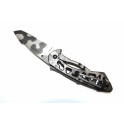 Couteau pliant Buck camouflage noir et métal