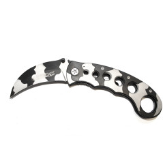 Couteau tactique pliant Smith&Wesson à lame incurvée camouflage