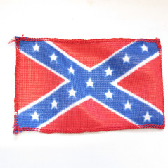 Petit drapeau nylon sudiste d'epaule dimension 11 cm x 6.5 cm ref bo 160 