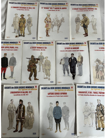 Lot de 10 revues Soldats des deux guerres Mondiales (No 61 à 70)